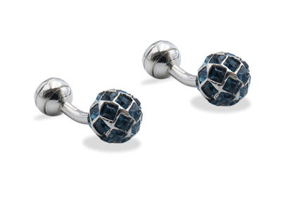 Sinamaica Teal Diamonte Cufflinks