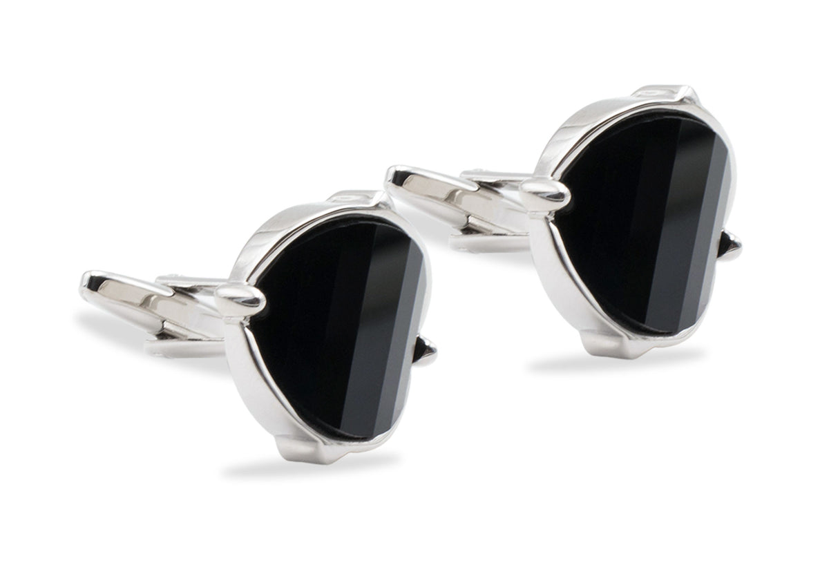 Ejido Black Chrome Cufflink