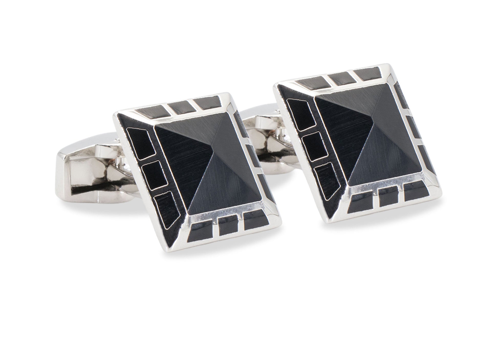 Mancora Square Chrome Cufflink