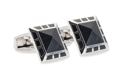 Mancora Square Chrome Cufflink