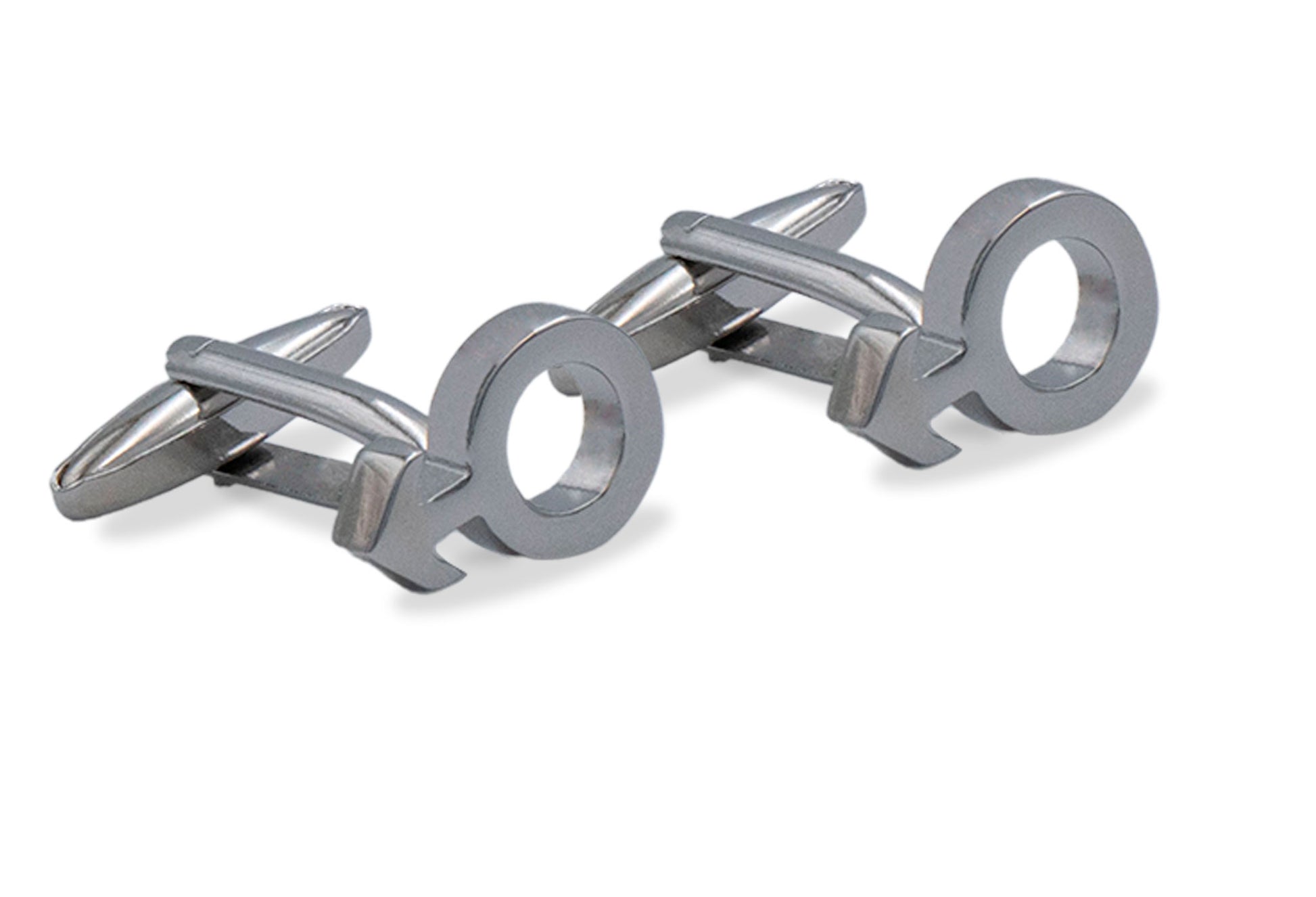 Melpo Arrow Chrome Cufflink