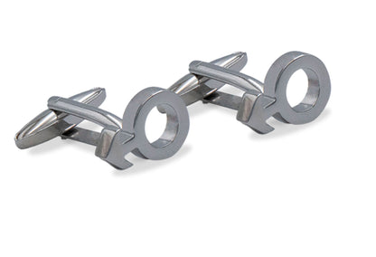 Melpo Arrow Chrome Cufflink