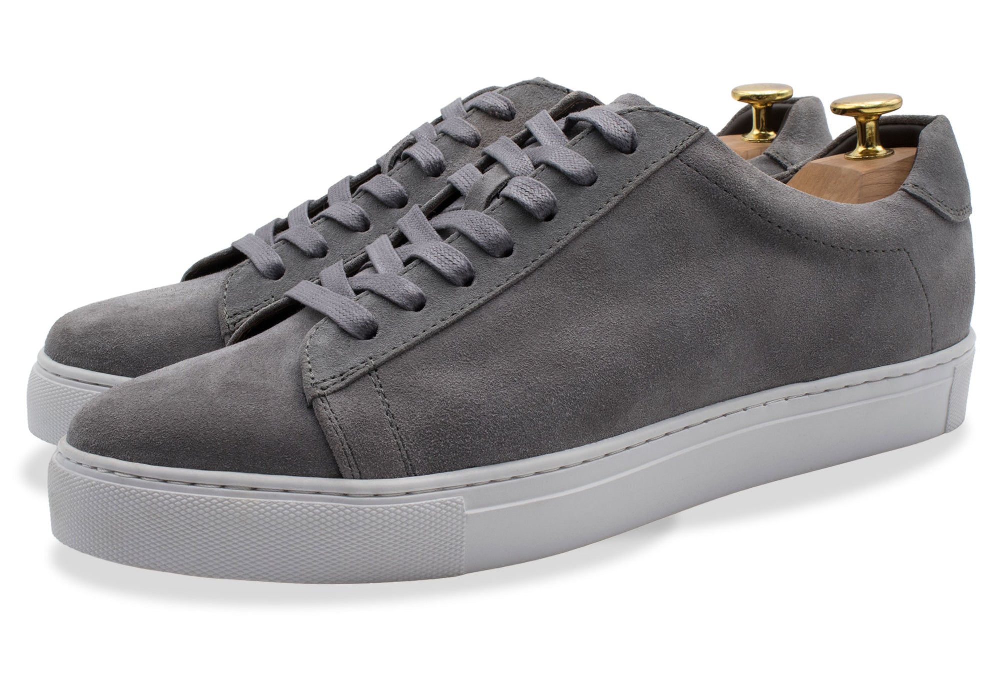 Isidro Stone Suede Sneakers
