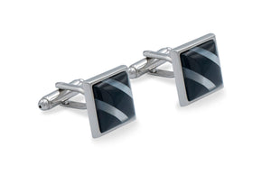 Aragua Chrome Diagonal Cufflink