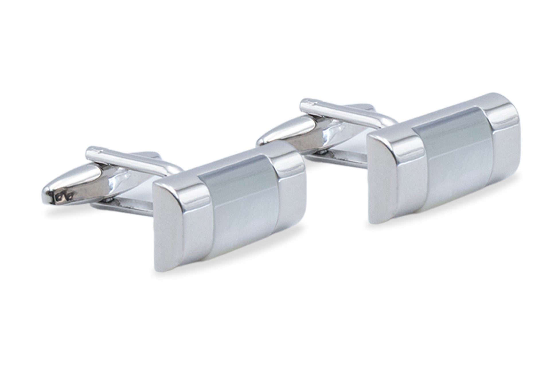 Ategui Horizontal Faux Mother Of Pearl Cufflink