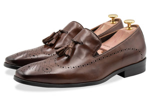 Pergamino Pecan Tassle Loafer