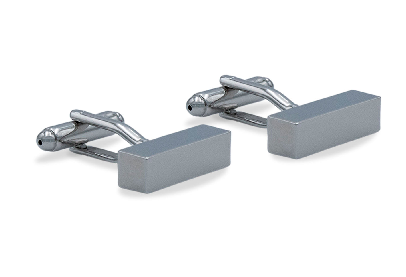 Aragua II Chrome Ingot Cufflinks