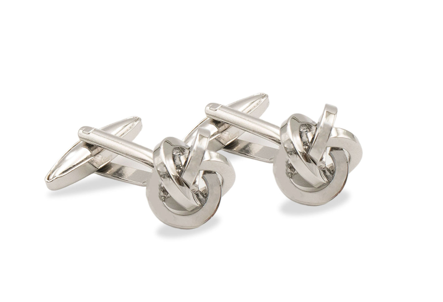 Ojeda II Chrome Knot Cufflinks