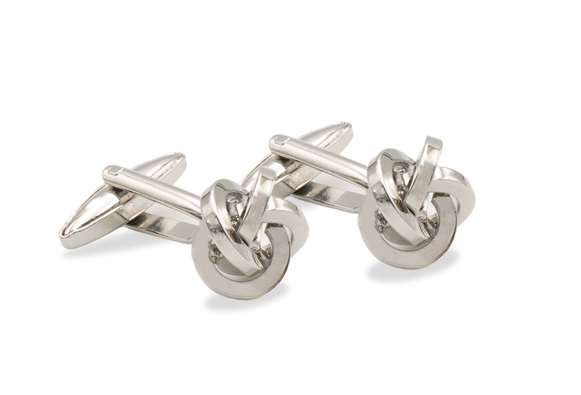 Ojeda II Chrome Knot Cufflinks