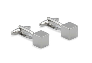 Aragua Chrome Cube Cufflinks