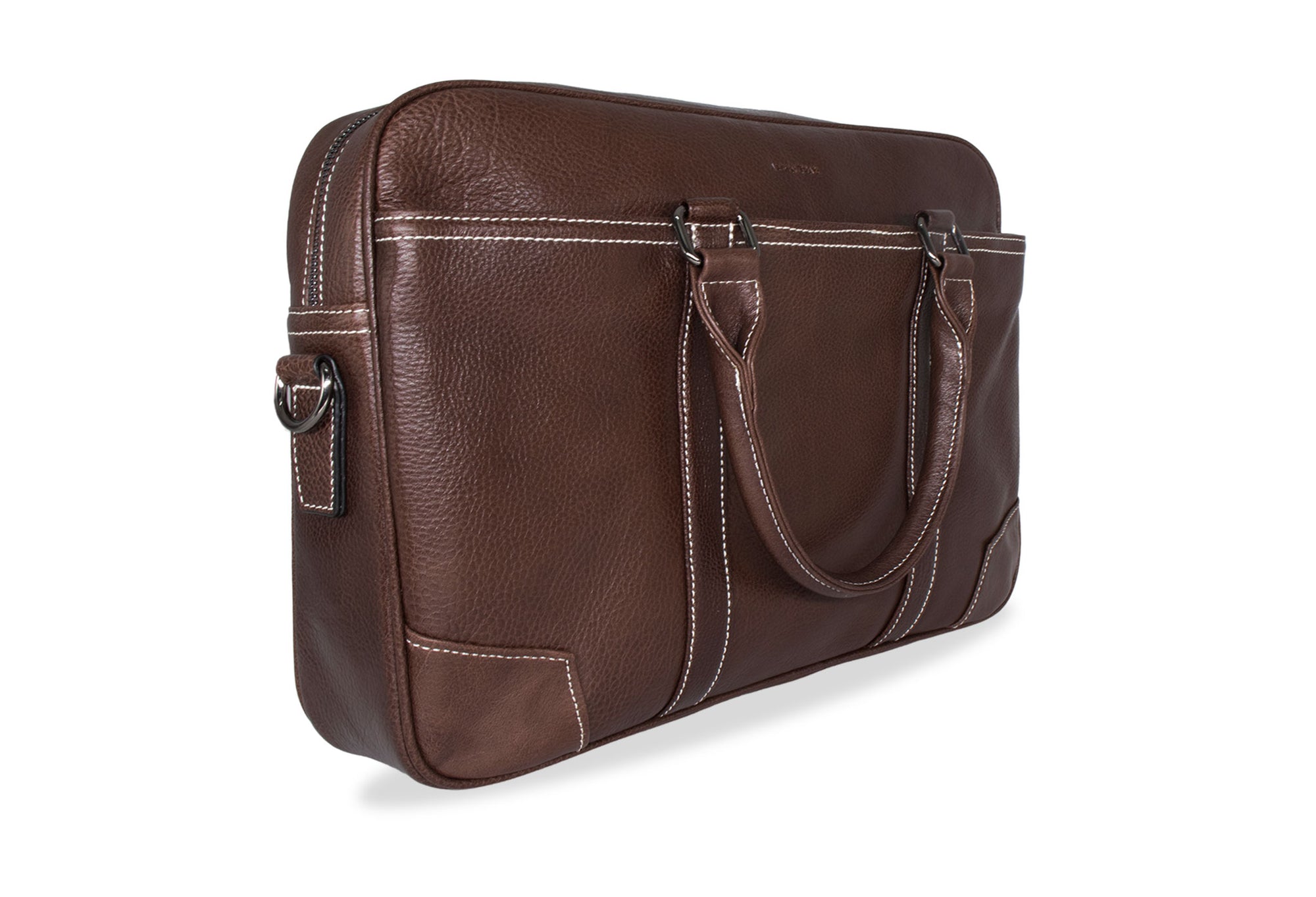 Pedrera Walnut Leather Messenger Bag