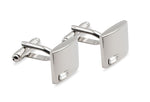 Ocumare Chrome Diamonte Cufflink