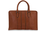 Envigado Chestnut Leather Compact Messenger Bag