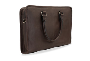 Envigado Walnut Leather Compact Messenger Bag