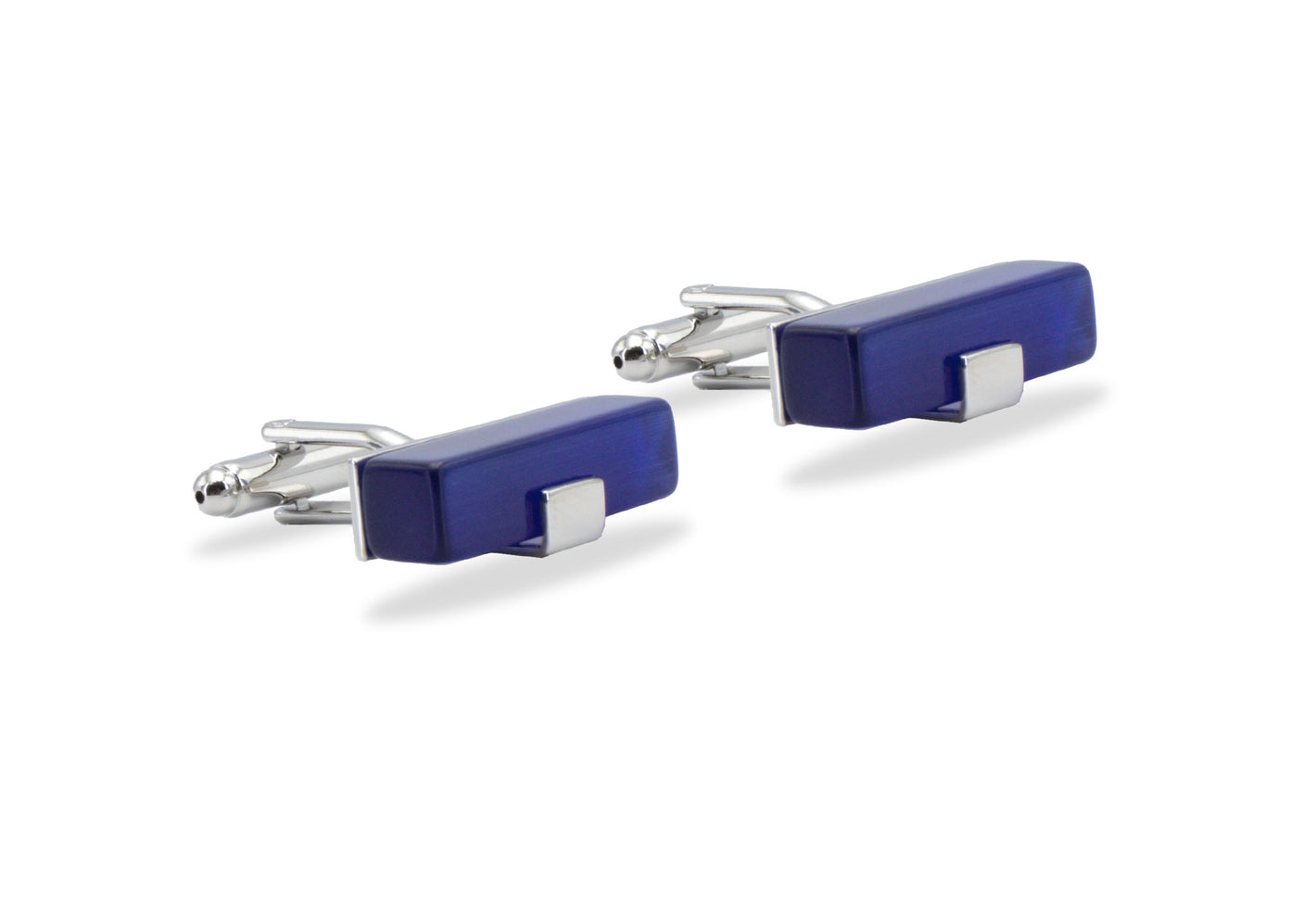 Araure II Chrome Blue Acrylic Cufflink
