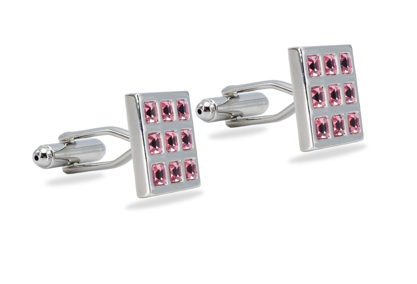Isla II Pink Diamonte Cufflinks