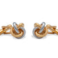 Ojeda II Gold-Chrome Knot Cufflinks