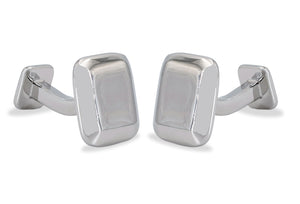 Chimbote Square Chrome Cufflink