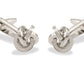 Ojeda II Chrome Knot Cufflinks