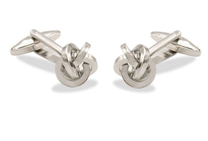 Ojeda II Chrome Knot Cufflinks