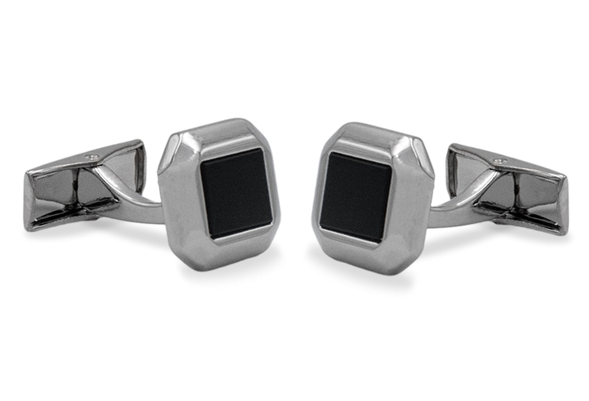 Acarigua II Rectangle Chrome Cufflink