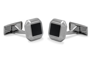 Acarigua II Rectangle Chrome Cufflink