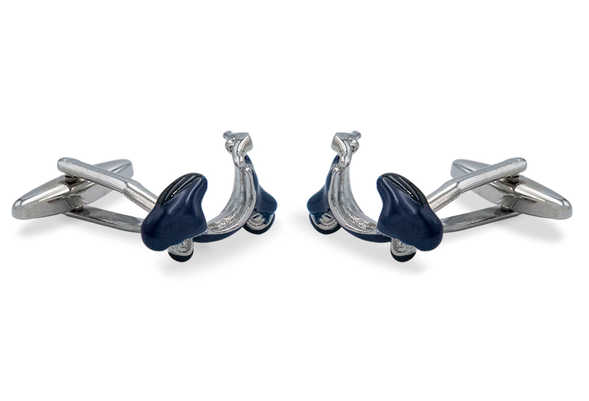 Puno Blue Vespa  Cufflink
