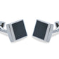 Yare Black Horizontal Cufflink