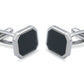 Acarigua Rectangle Chrome Cufflink