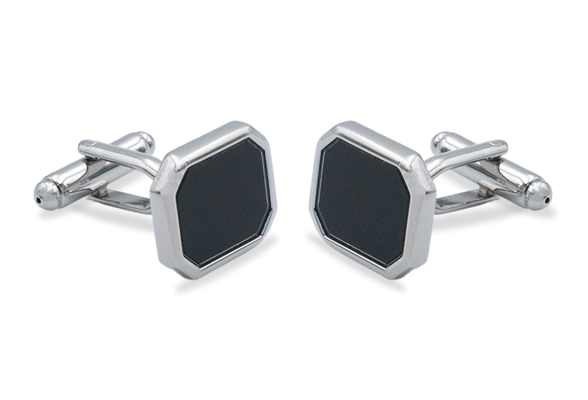 Acarigua Rectangle Chrome Cufflink