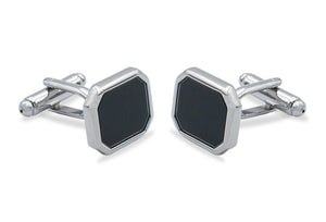 Acarigua Rectangle Chrome Cufflink