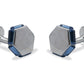 Monagas Blue Hex Cufflinks