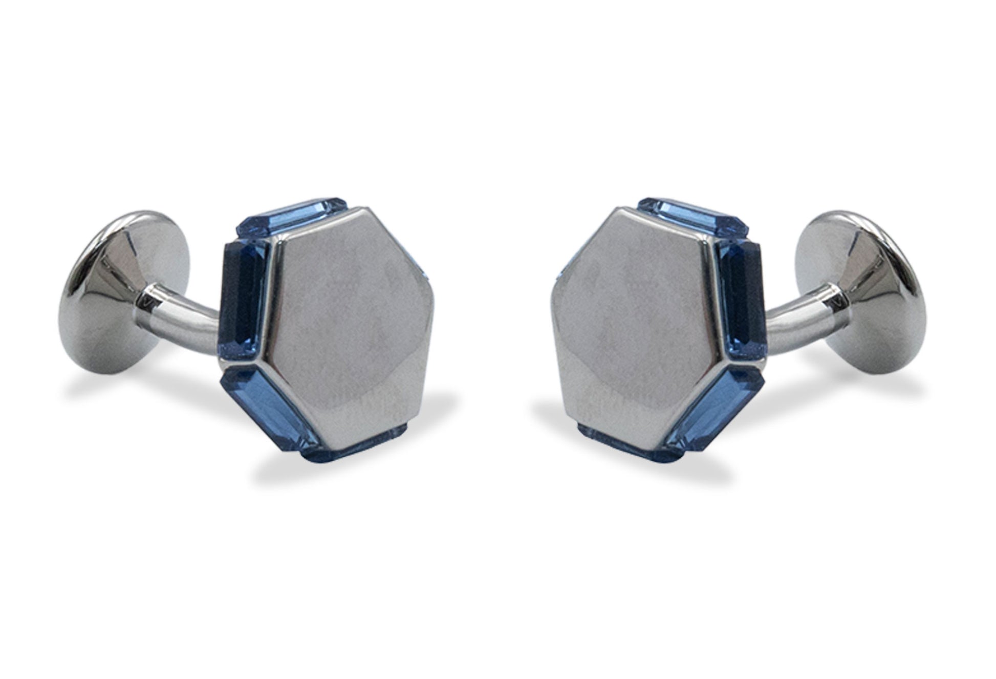Monagas Blue Hex Cufflinks