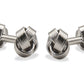 Ojeda Double Side Chrome Knot Cufflinks