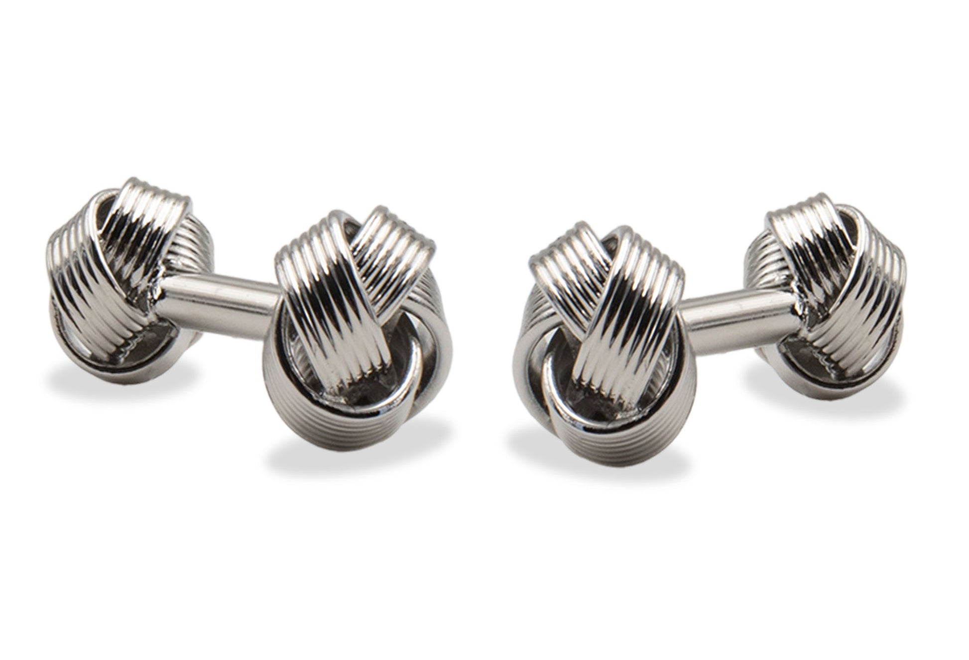 Ojeda Double Side Chrome Knot Cufflinks