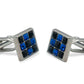 Isla II Blue Diamonte Cufflink