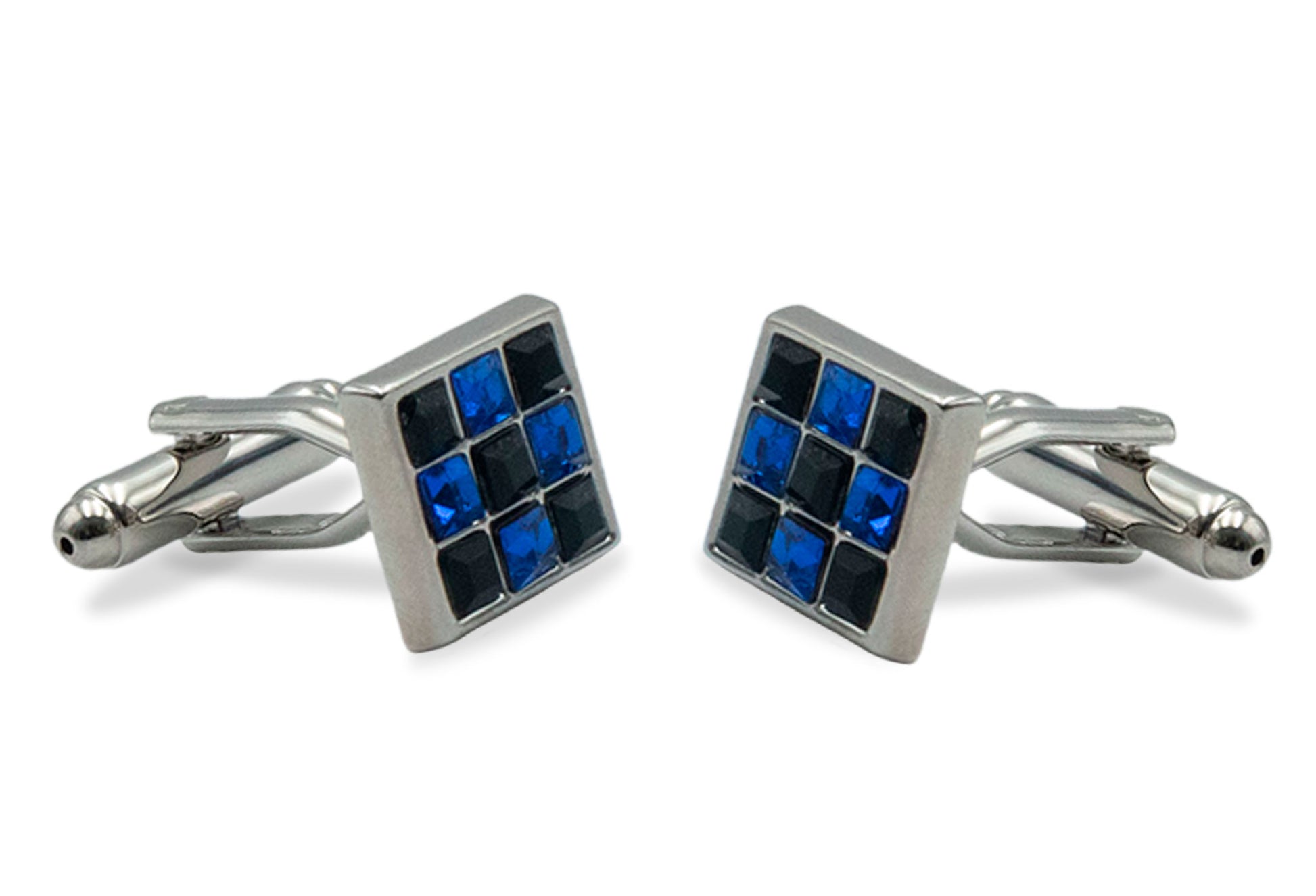 Isla II Blue Diamonte Cufflink