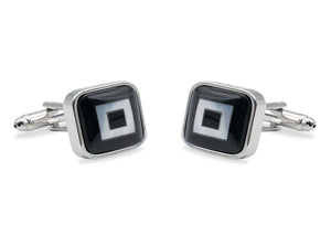Aragua Chrome Square Cufflink
