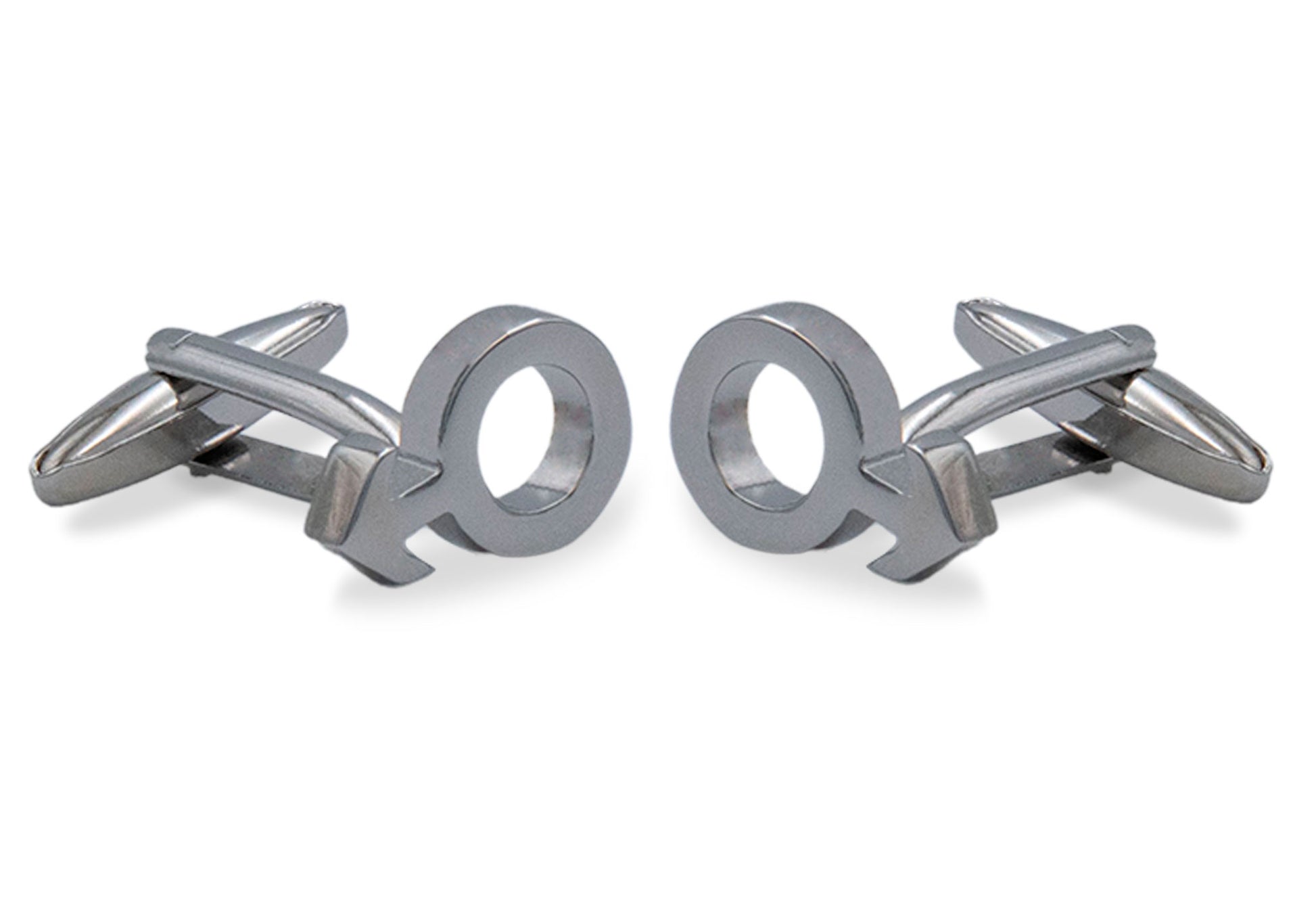 Melpo Arrow Chrome Cufflink