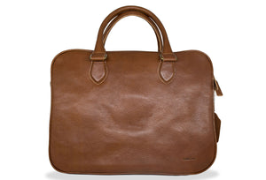Puerto Chestnut Compact Leather Messenger Bag