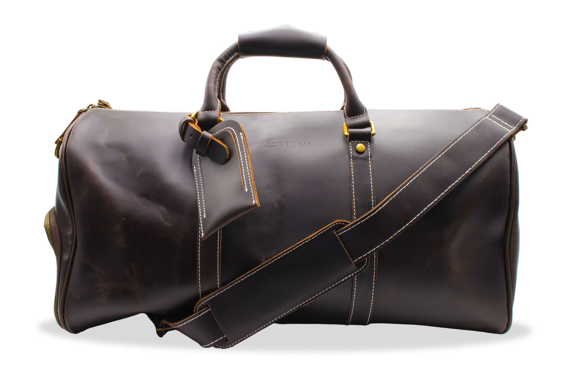 Bogota Walnut Vintage Leather Duffle