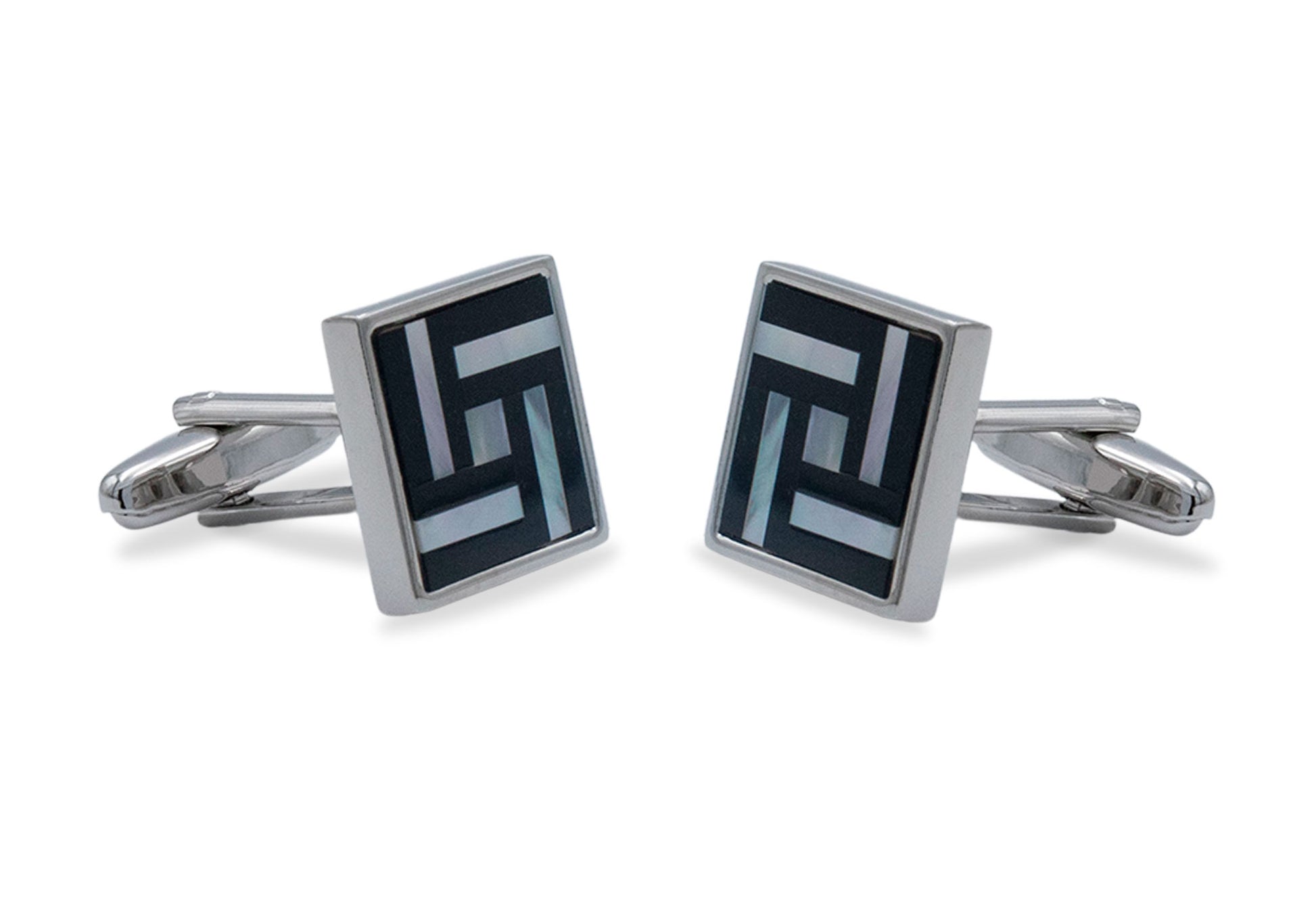 Aragua Chrome Pixel Cufflink