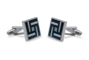 Aragua Chrome Pixel Cufflink
