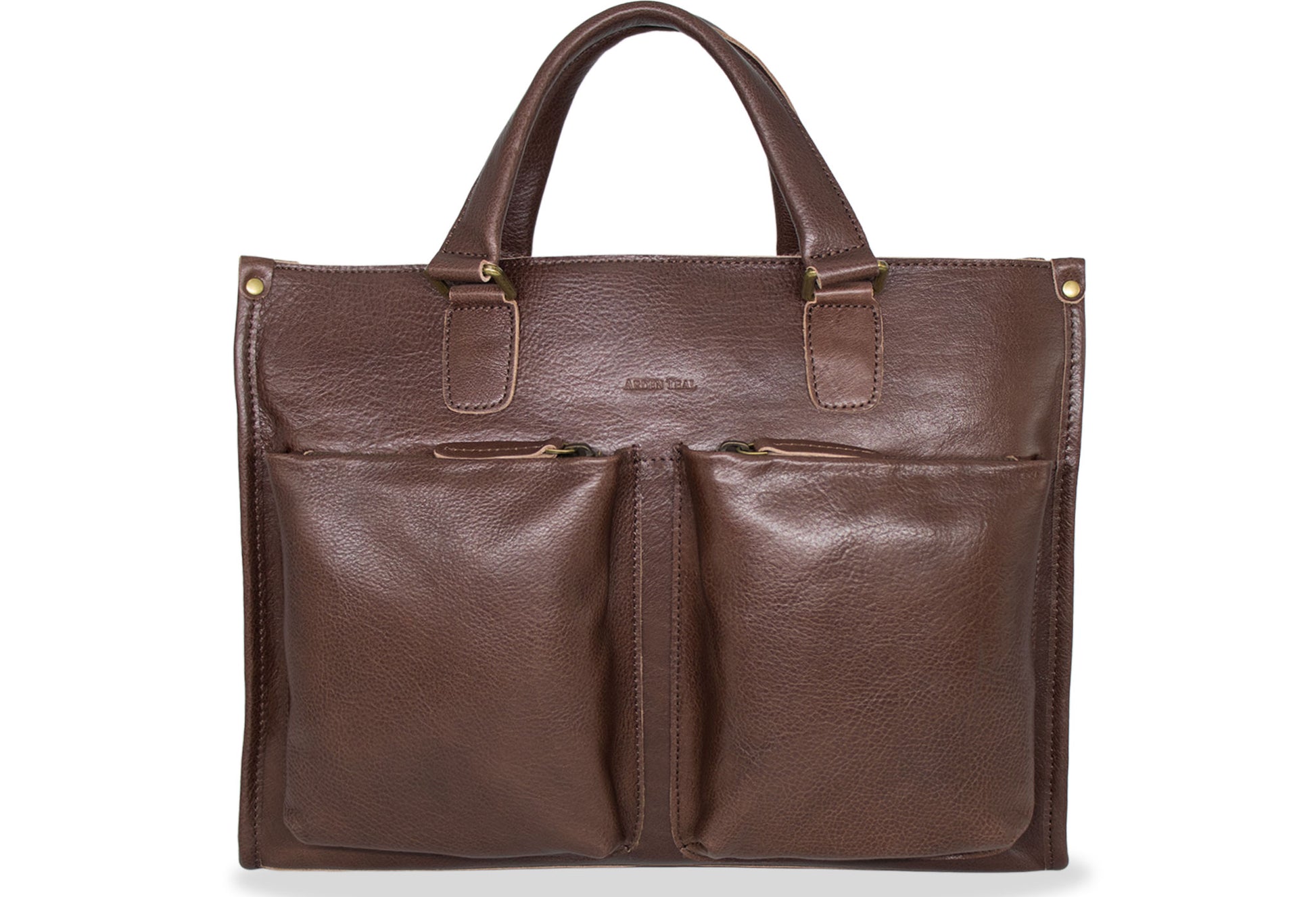 Piedras Walnut Leather Messenger Bag