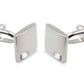 Ocumare Chrome Diamonte Cufflink
