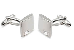 Ocumare Chrome Diamonte Cufflink