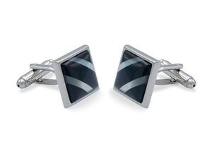Aragua Chrome Diagonal Cufflink