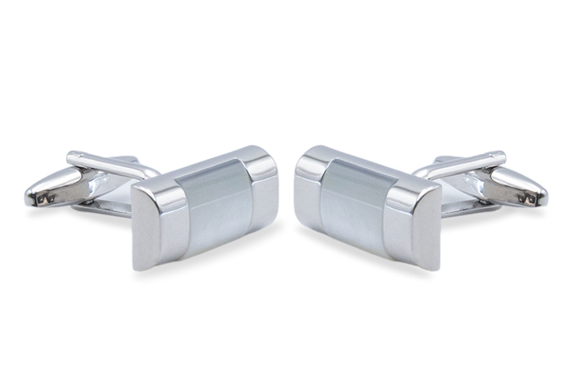Ategui Horizontal Faux Mother Of Pearl Cufflink