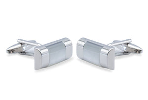 Ategui Horizontal Faux Mother Of Pearl Cufflink