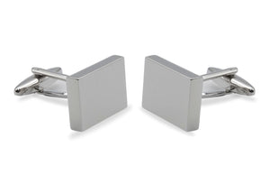 Aragua Chrome Rectangle Cufflinks